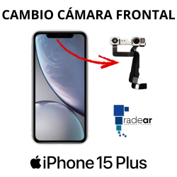 Cambio camara frontal iPhone 15 Plus