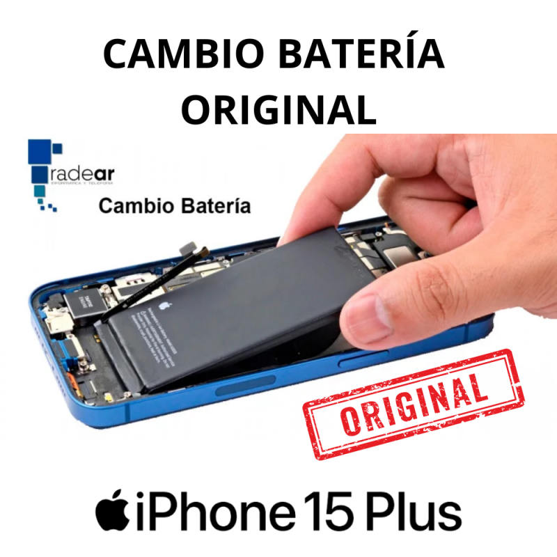 Cambio batería iPhone 15 Plus Original