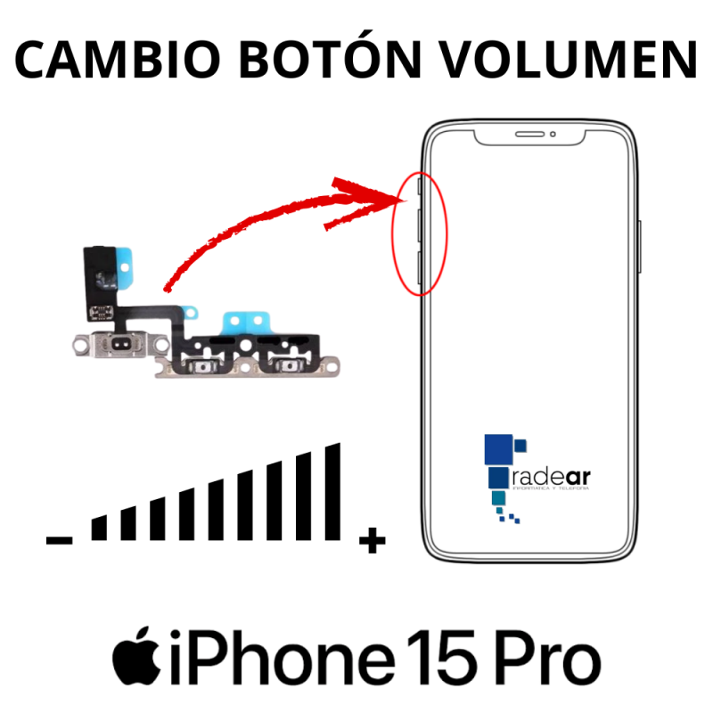Cambio boton volumen iPhone 15 Pro