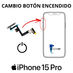 Cambio boton encendido iPhone 15 Pro
