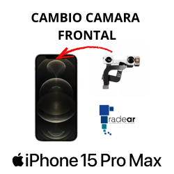 Cambio camara frontal iPhone 15 Pro Max