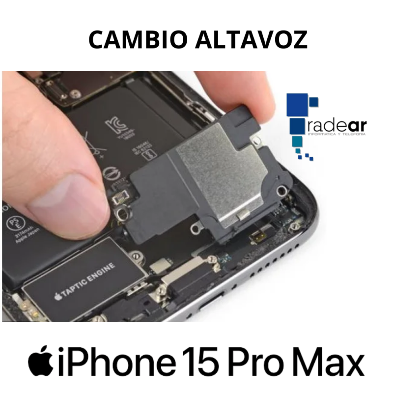 Cambio altavoz iPhone 15 Pro Max