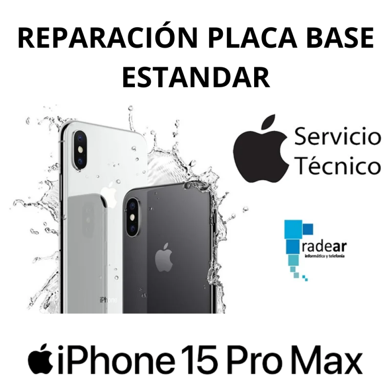 Reparación Placa base estandar iPhone 15 Pro Max