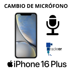 Cambio de micrófono iPhone 16 Plus