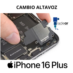 Cambio altavoz iPhone 16 Plus