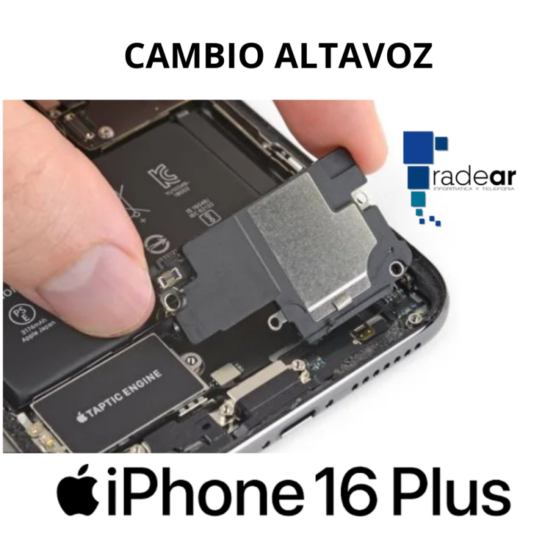 Cambio altavoz iPhone 16 Plus
