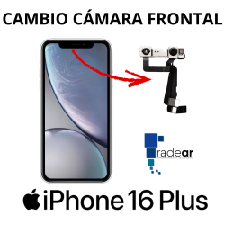 Cambio camara frontal iPhone 16 Plus