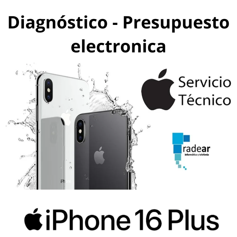 Diagnóstico - Presupuesto electronica iPhone 16 Plus