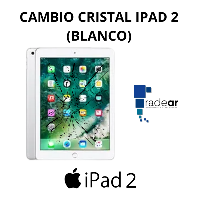 Cambio cristal iPad 2 Blanco