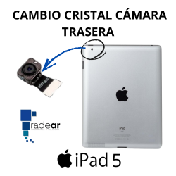Cambio cristal cámara trasera iPad 5
