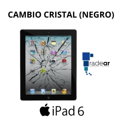 Cambio cristal iPad 6 Negro