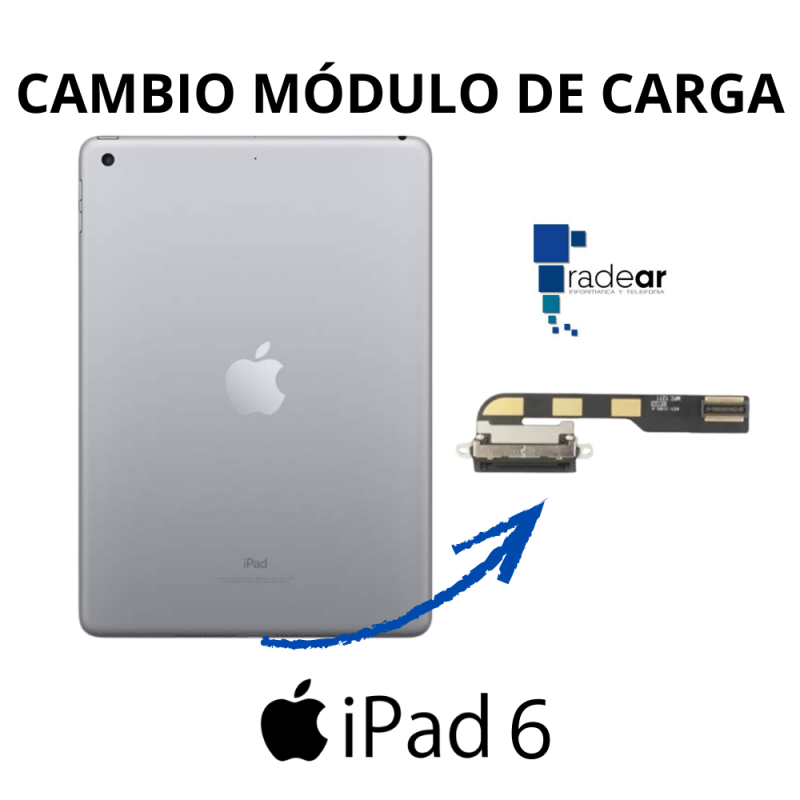 Cambio módulo de carga iPad 6