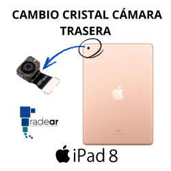 Cambio cristal cámara trasera iPad 8