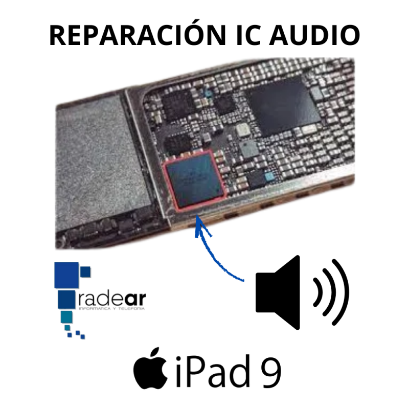 Reparación IC Audio iPad 9