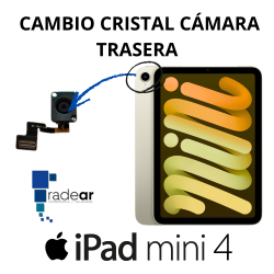 Cambio cristal cámara trasera iPad Mini 4