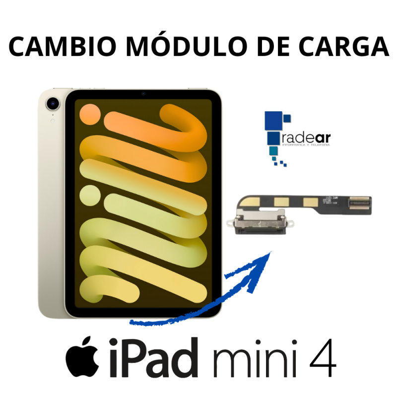 Cambio modulo de carga iPad Mini 4