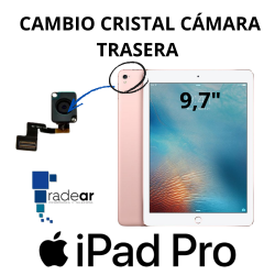 Cambio cristal cámara trasera iPad Pro 9,7"- 2016