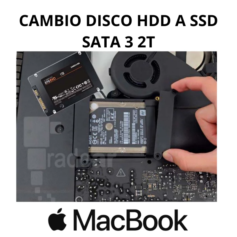 Mac - Cambio Disco HDD a SSD SATA 3 2T