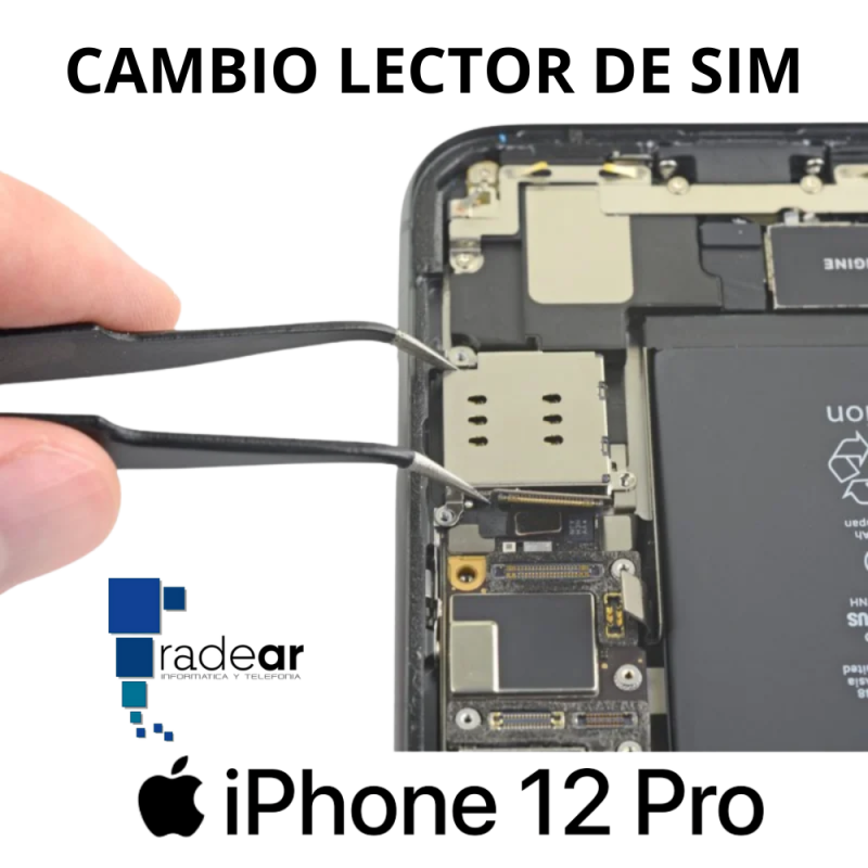 Cambio lector de SIM iPhone 12 Pro