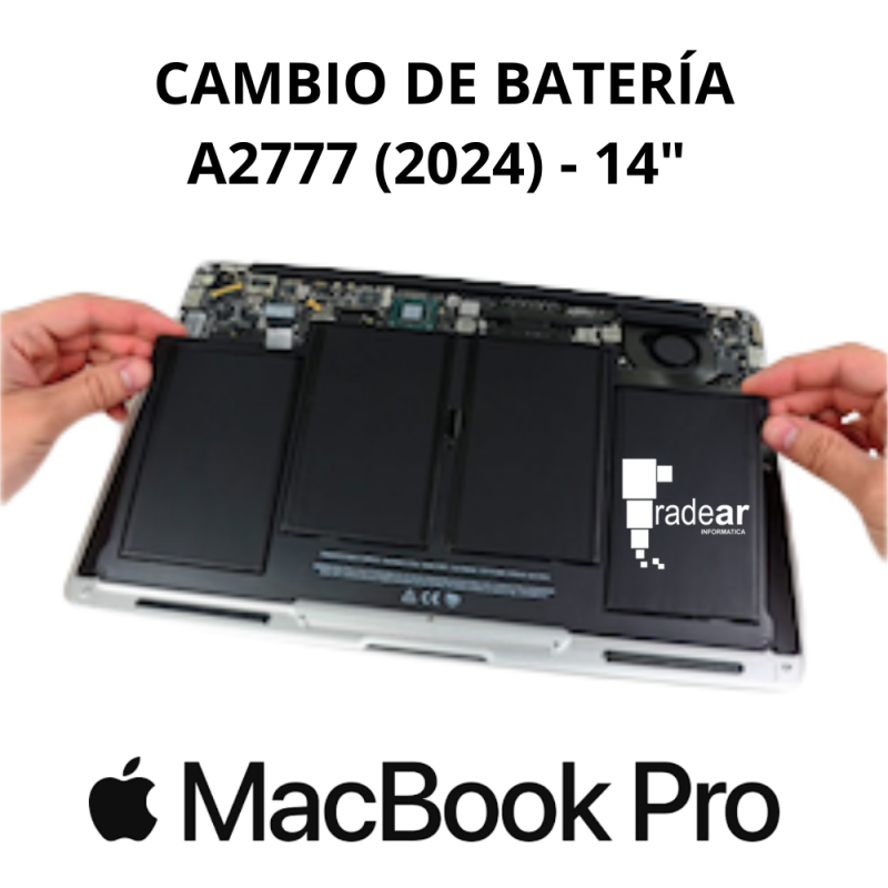 Cambio batería MacBook Pro 14" 2024 M4