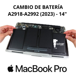 Cambio batería MacBook Pro A2918-A2992 (2023) 14"