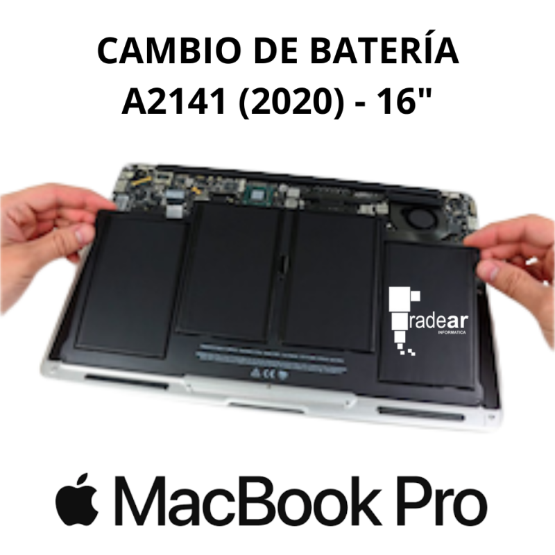 Cambio de bateria MacBook Pro A2141 (2020) 16"