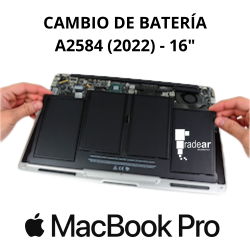 Cambio batería MacBook Pro A2548 M1 (2022) 16"
