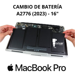 Cambio batería MacBook Pro A2776 M3 (2023) 16"