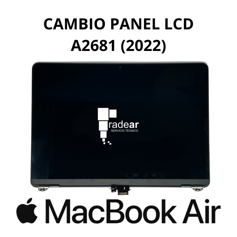 Cambio panel LCD MacBook Air A2681 (2022) 13"