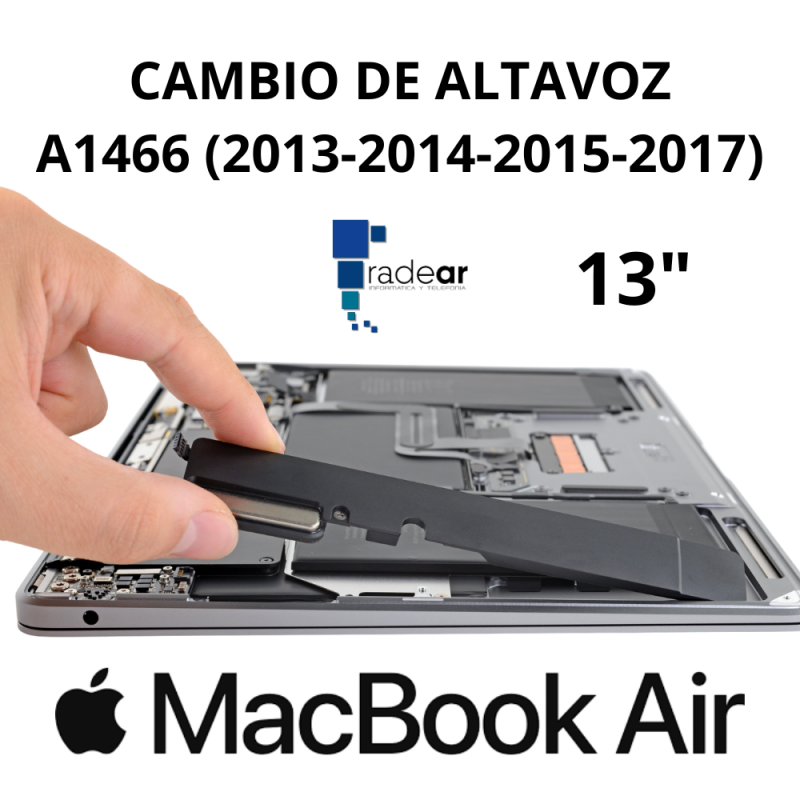 Cambio de Altavoz MacBook Air A1466 (2013-2014-2015-2017) 13"