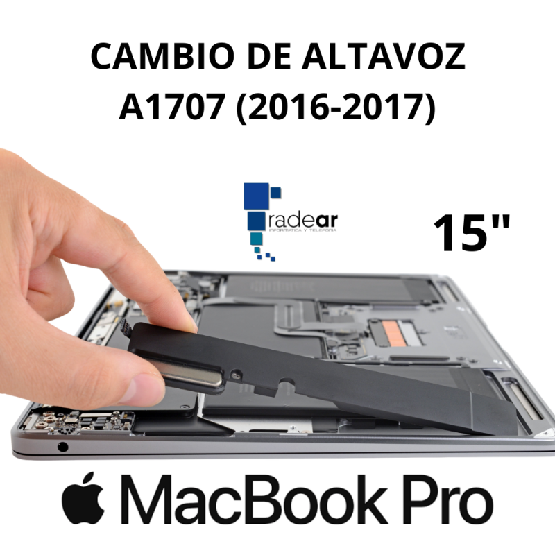 Cambio de Altavoz MacBook Pro A1707 (2016-2017) 15"