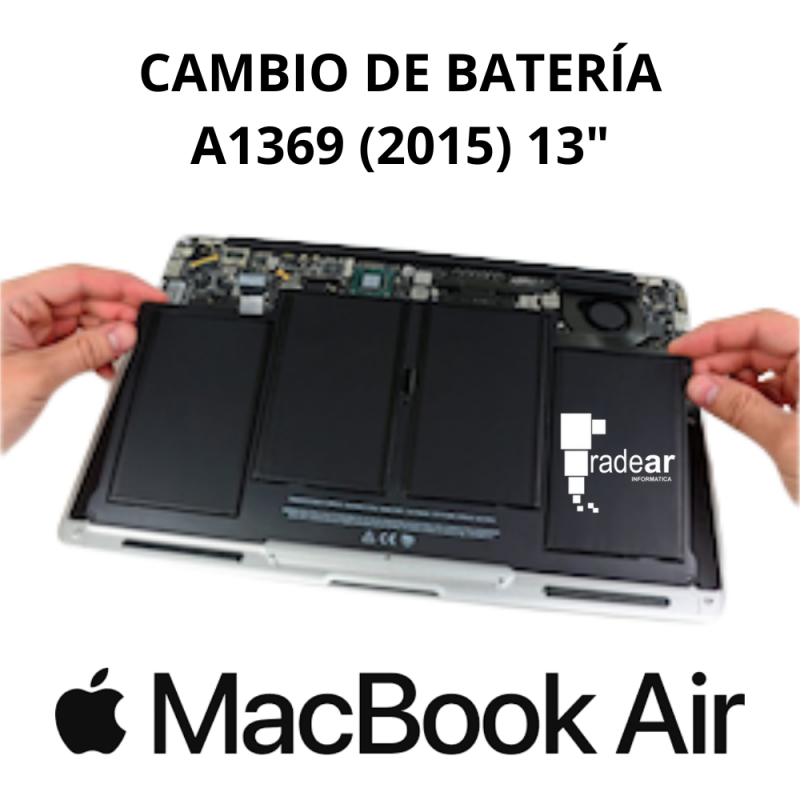 Cambio de batería MacBook Air A1369 (2015) 13"
