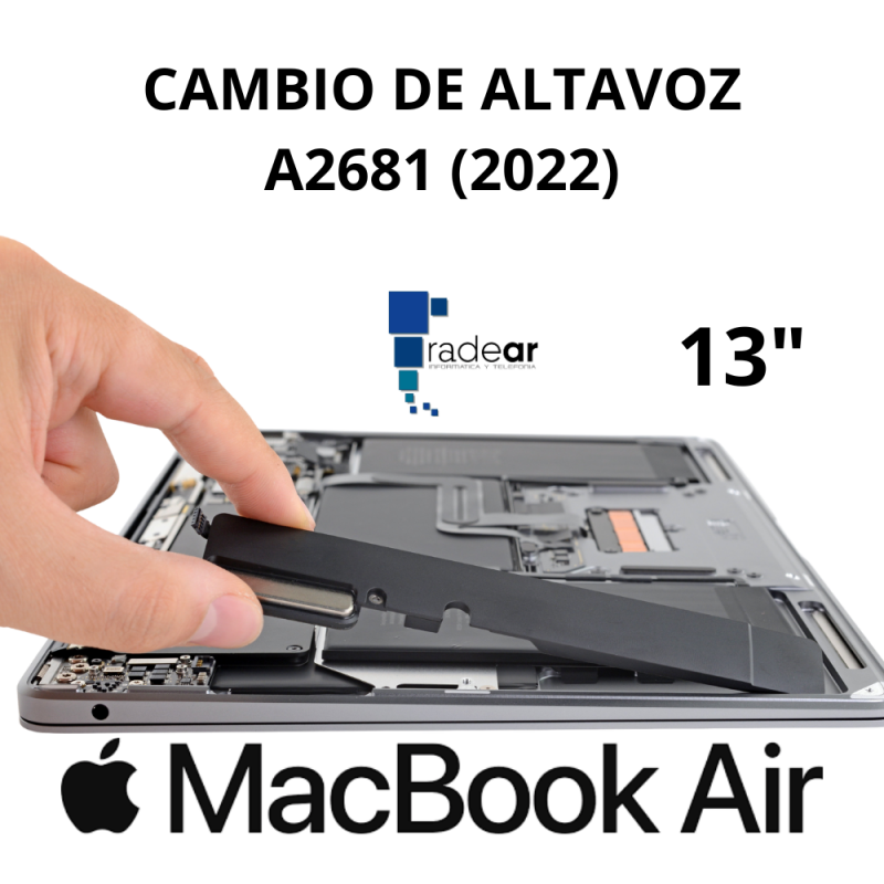 Cambio de Altavoz MacBook Air A2681 (2022) 13"