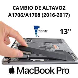 Cambio de Altavoz MacBook Pro A1706/A1708 (2016-2017) 13"