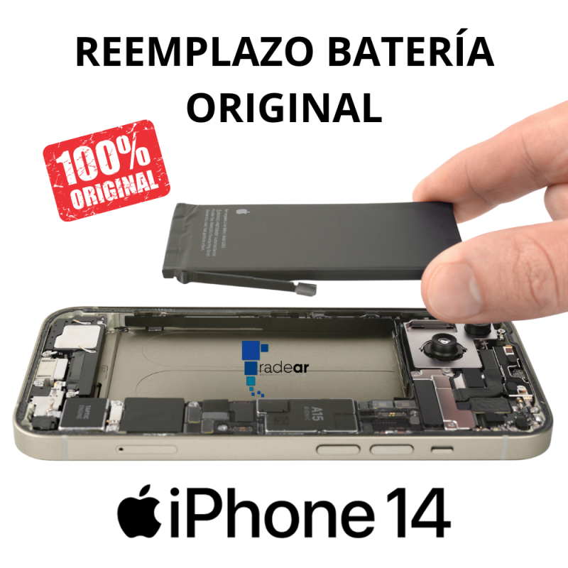 Reemplazo batería original iPhone 14