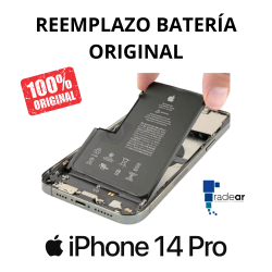Reemplazo batería original iPhone 14 Pro