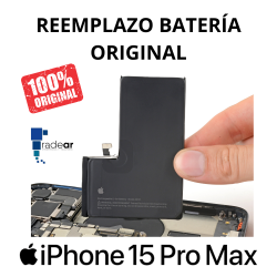 Reemplazo batería original iPhone 15 Pro Max