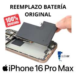 Reemplazo batería original iPhone 16 Pro Max