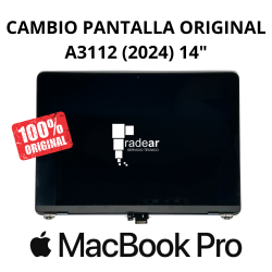 Cambio pantalla original MacBook Pro A3112 (2024) 14"