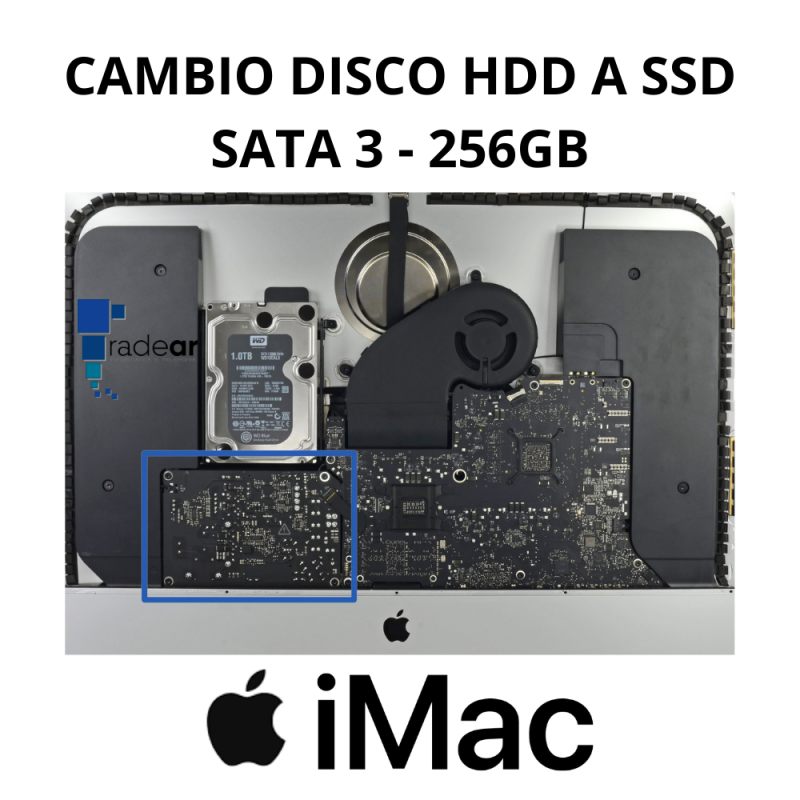 iMac - Cambio Disco HDD a SSD SATA 3 - 256GB