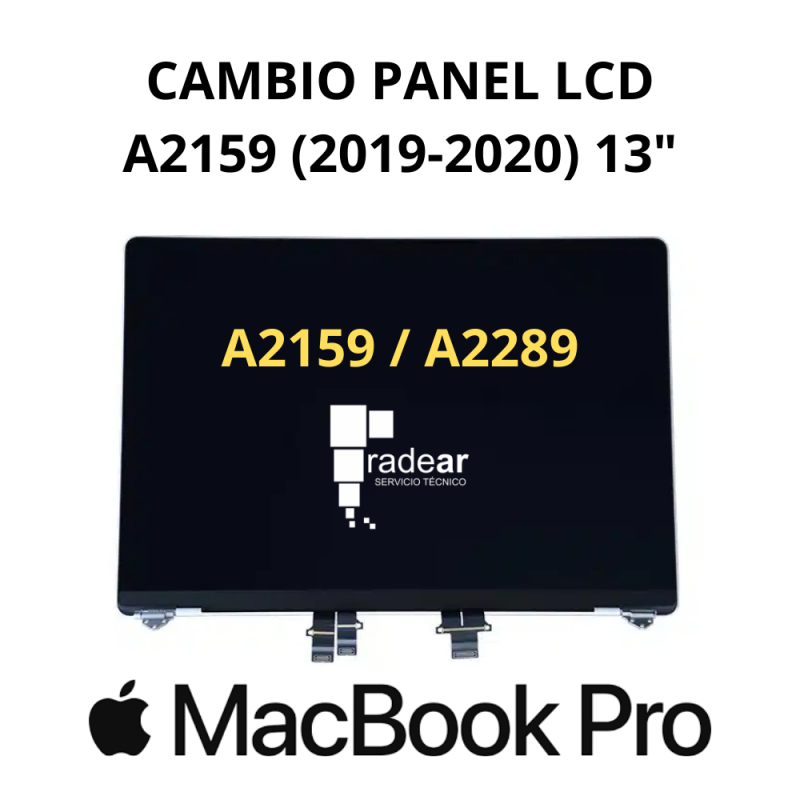 Cambio LCD pantalla MacBook Pro A2159 (2019-2020) 13"