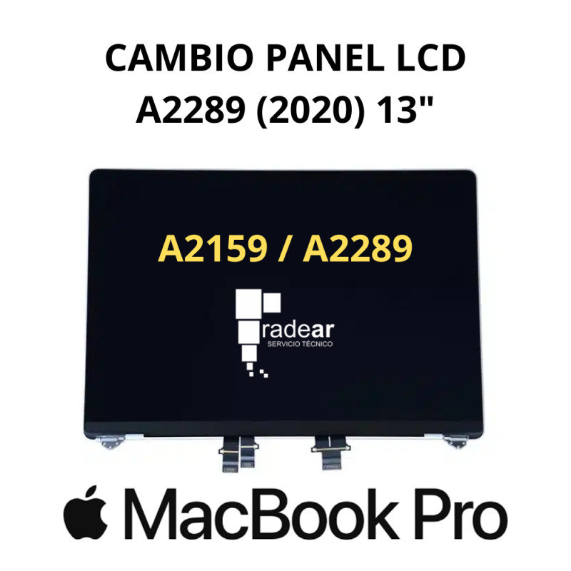 Cambio LCD pantalla MacBook Pro A2289 (2020) 13"