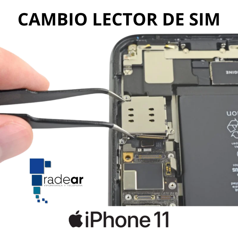 Cambio lector de SIM iPhone 11