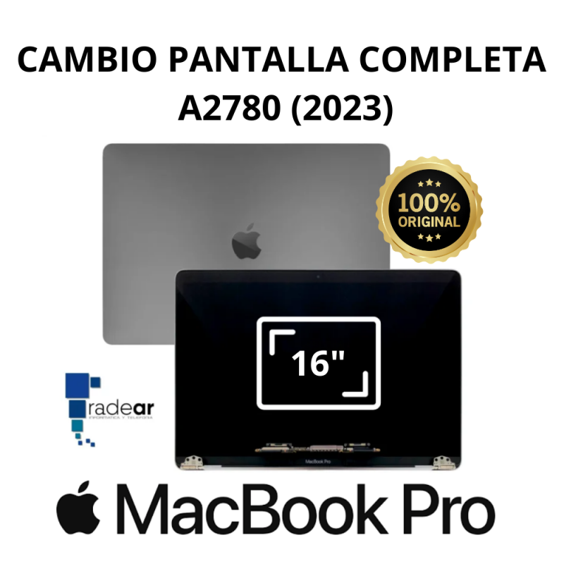 Cambio pantalla completa ORIGINAL MacBook Pro 16" A2780 M2