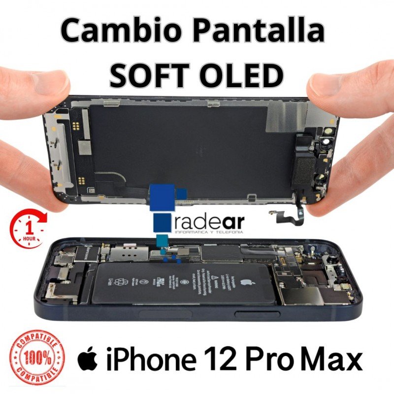 Cambio de pantalla iPhone 12 Pro Max SOFT OLED