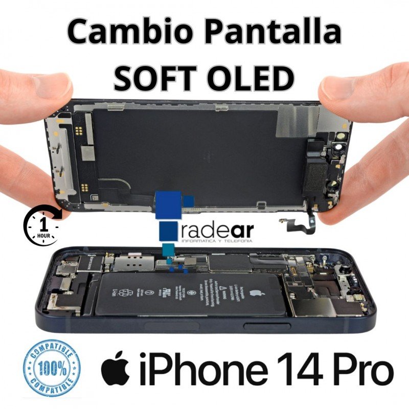 Cambio de pantalla iPhone 14 Pro SOFT OLED