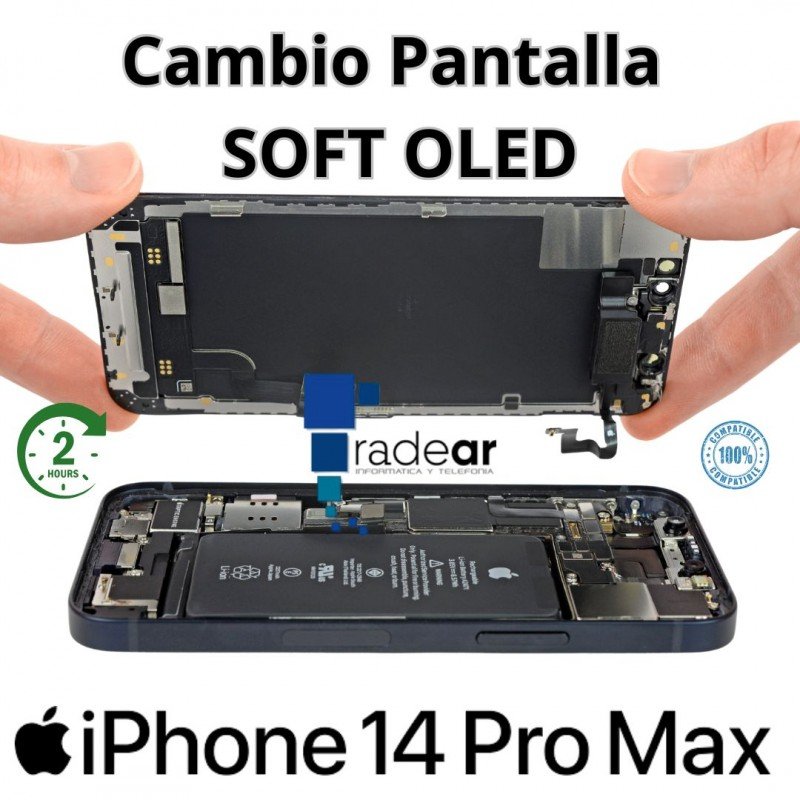 Cambio de pantalla iPhone 14 Pro Max SOFT OLED