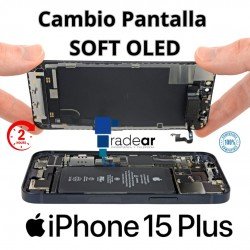 Cambio de pantalla iPhone 15 Plus SOFT OLED