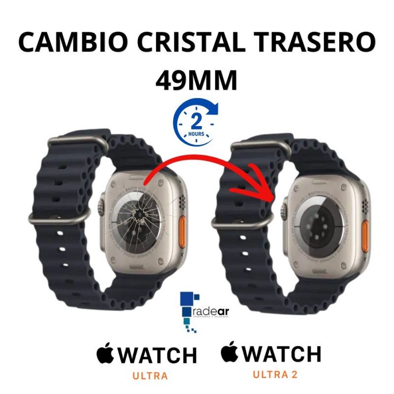 Cambio cristal trasero Serie ultra/ultra 2 - 49mm