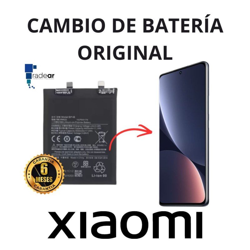 Cambio de Bateria Xiaomi 12 Pro - ORIGINAL